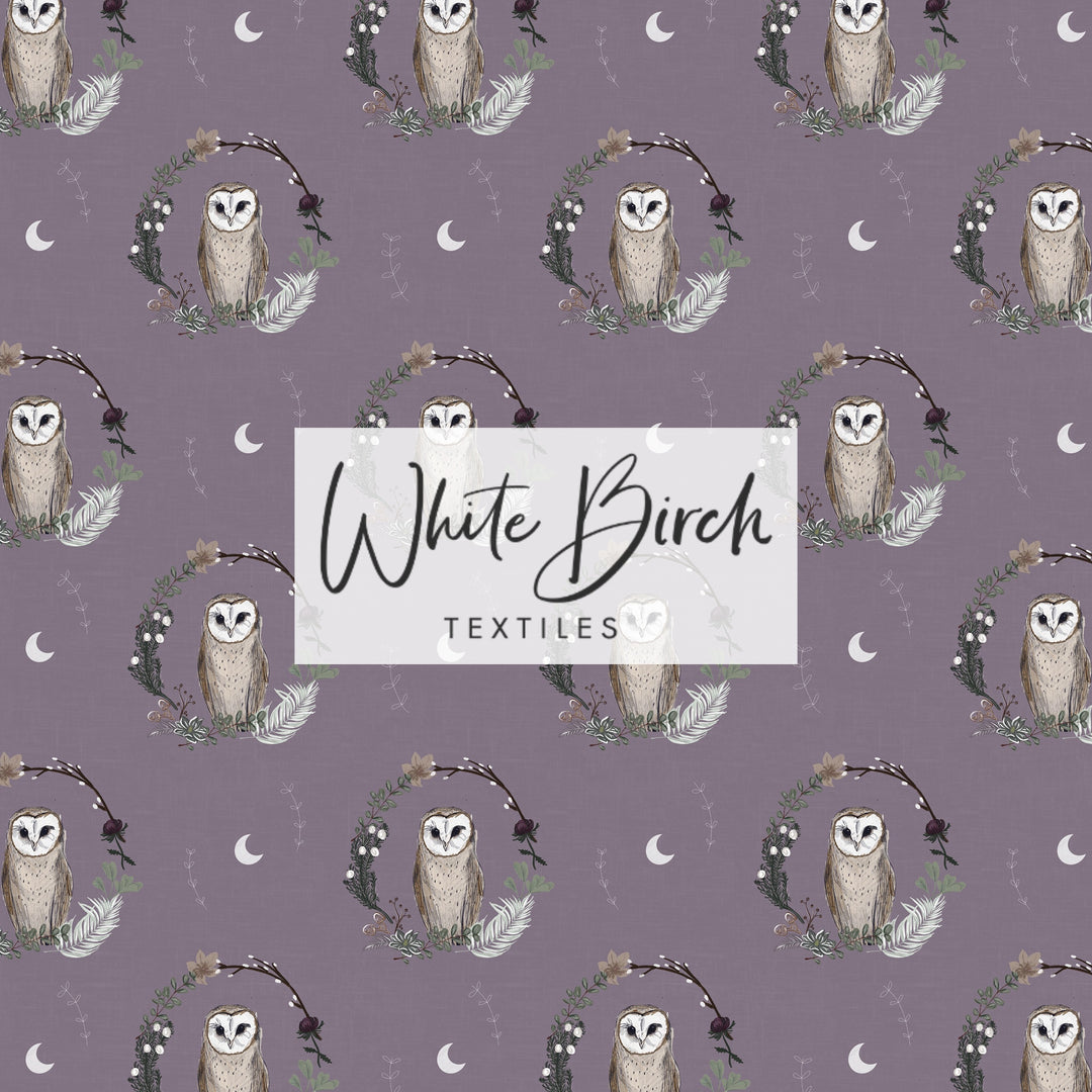 FLORAL OWL (DUSTY LAVENDER)