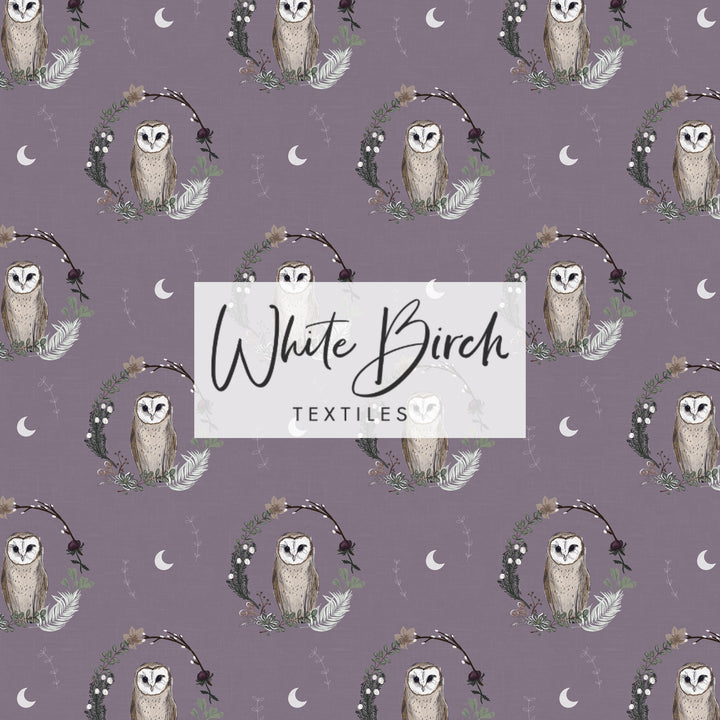 FLORAL OWL (DUSTY LAVENDER)