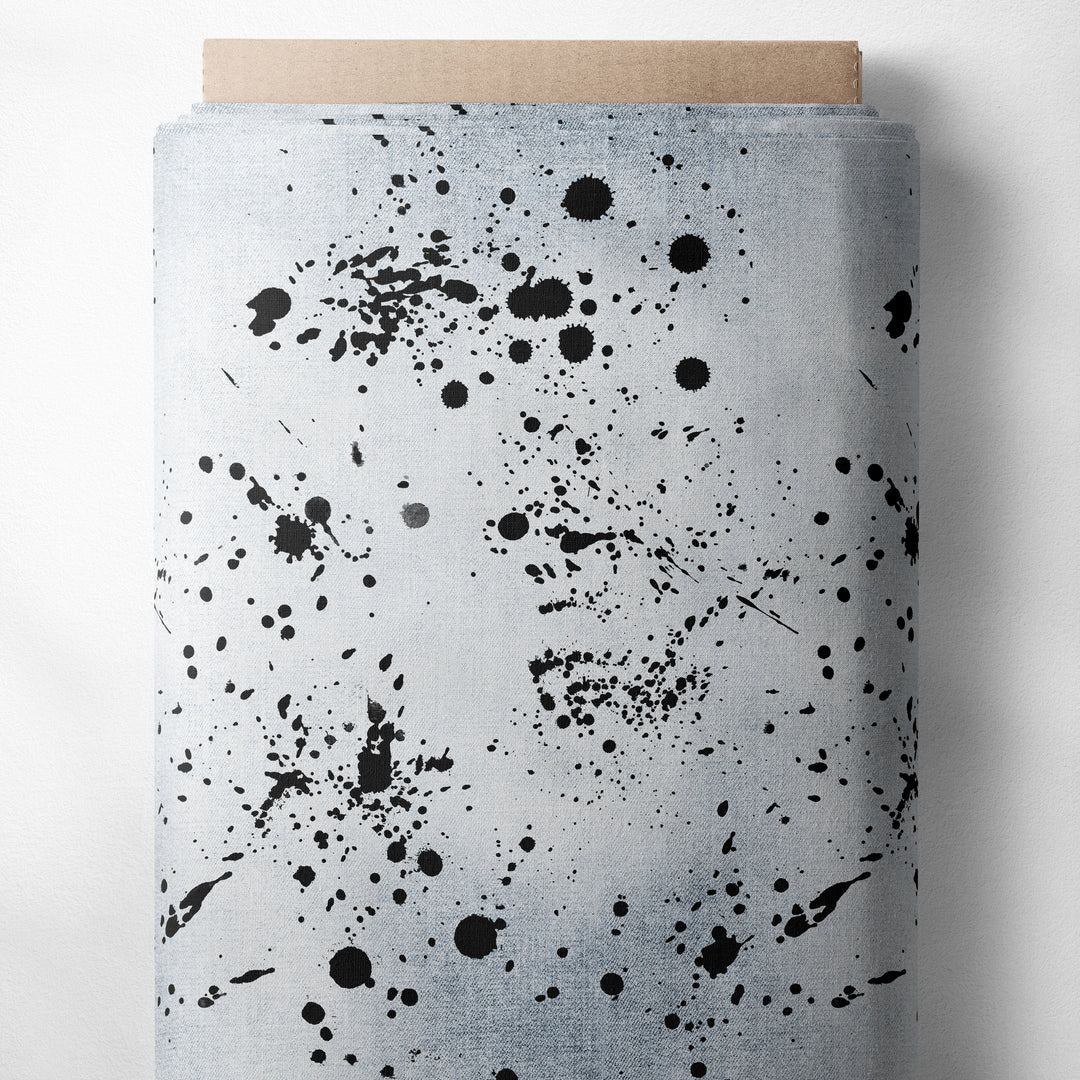FAUX DENIM (BLACK SPLATTER)
