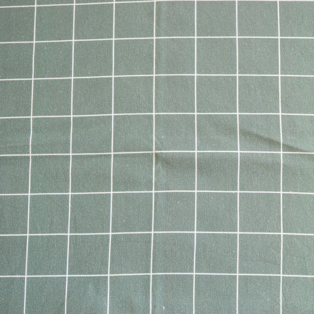 GRID (DUSKY GREEN) - CS FRENCH TERRY