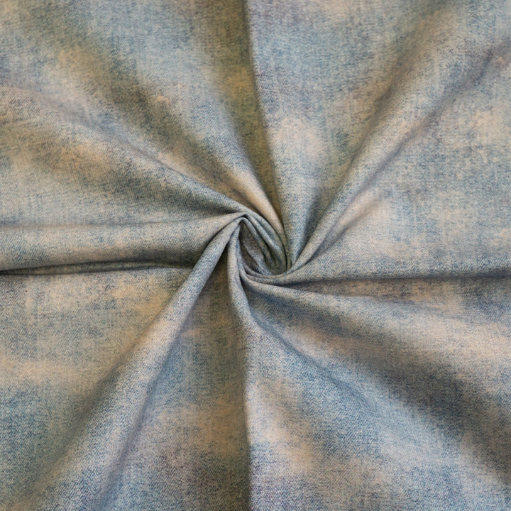 FAUX DENIM (VINTAGE ACID WASH) - ORGANIC COTTON POPLIN