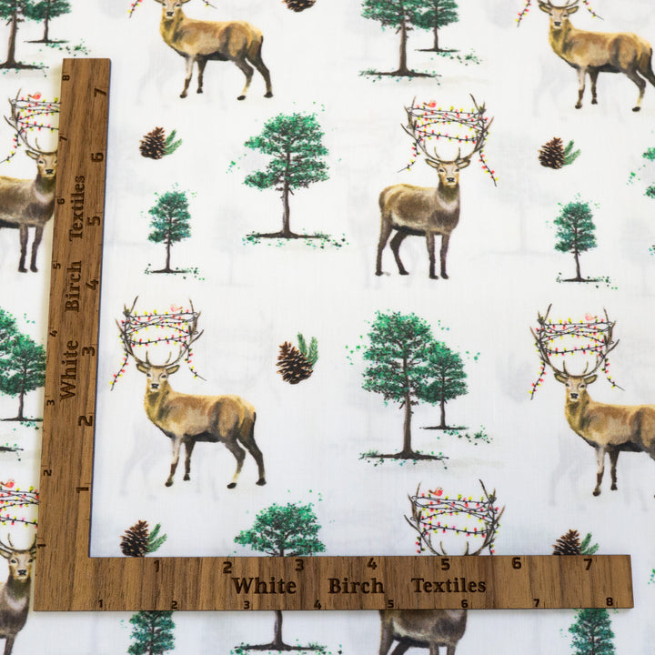 CHRISTMAS STAG - ORGANIC COTTON POPLIN