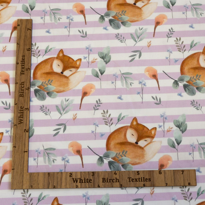 FOX (LAVENDER STRIPED) - COTTON POPLIN