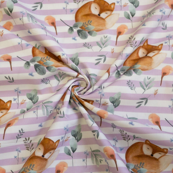 FOX (LAVENDER STRIPED) - COTTON POPLIN