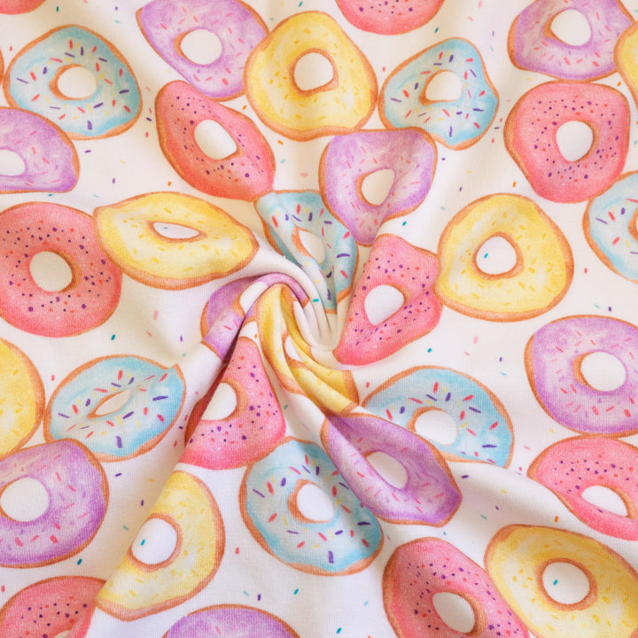 DONUTS (WHITE) - ORGANIC COTTON SPANDEX