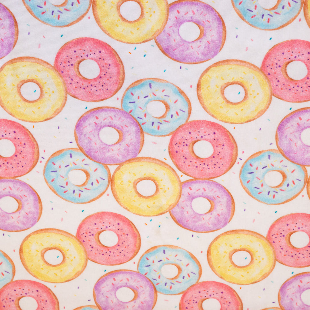 DONUTS (WHITE) - ORGANIC COTTON SPANDEX