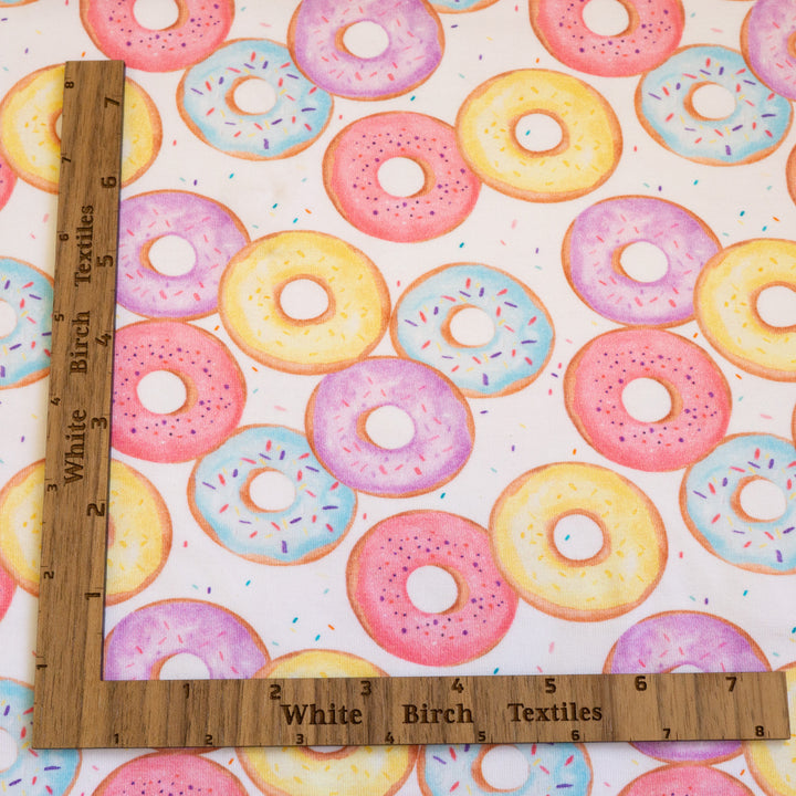 DONUTS (WHITE) - ORGANIC COTTON SPANDEX