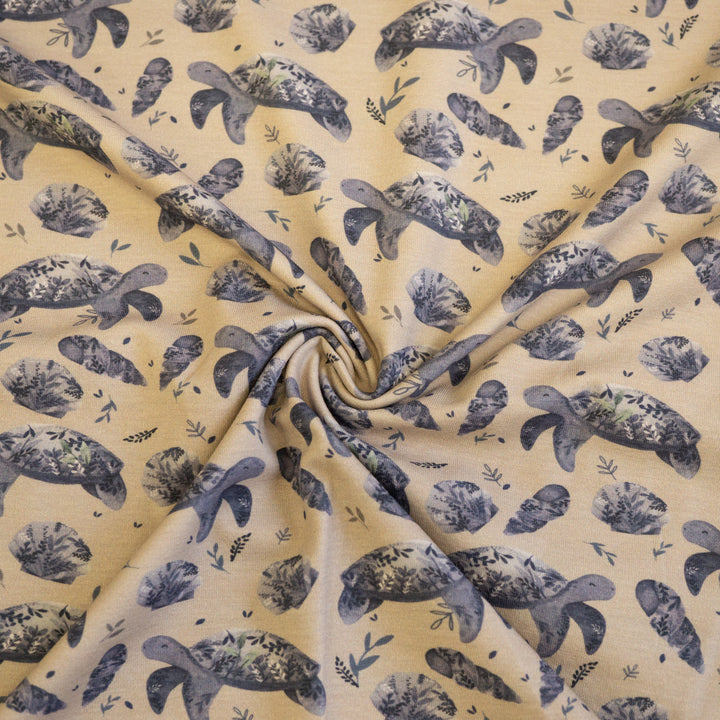WIKAM SHORE TURTLE (OYSTER) - ORGANIC COTTON SPANDEX