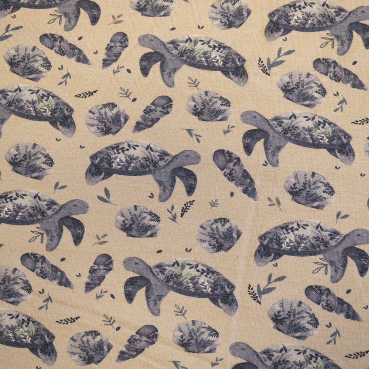 WIKAM SHORE TURTLE (OYSTER) - ORGANIC COTTON SPANDEX