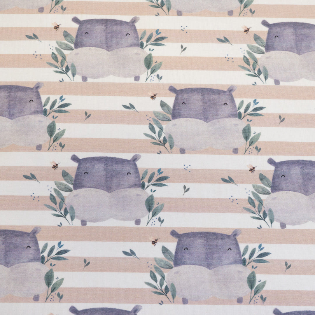 POLO THE HIPPO (BISCUT) - ORGANIC COTTON SPANDEX