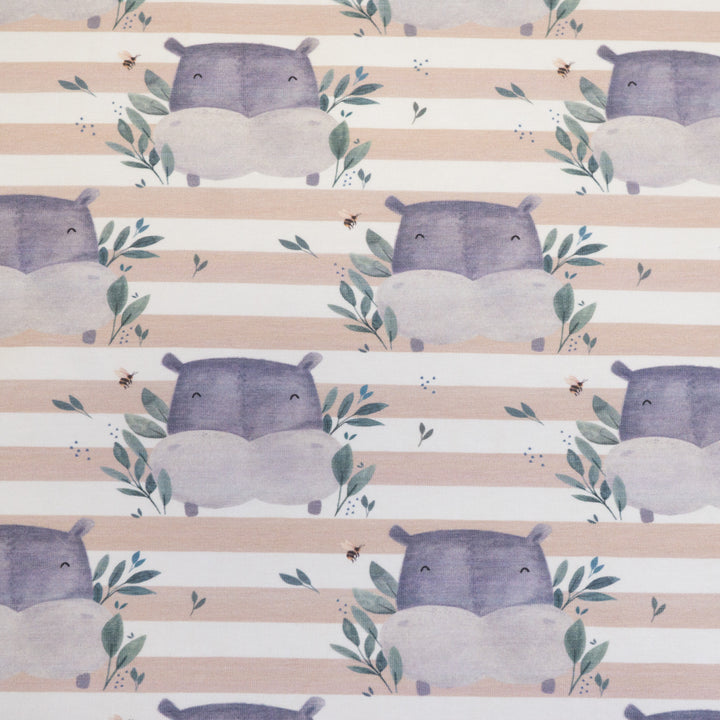 POLO THE HIPPO (BISCUT) - ORGANIC COTTON SPANDEX