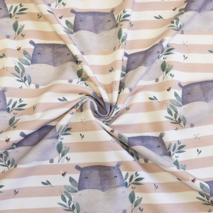 POLO THE HIPPO (BISCUT) - ORGANIC COTTON SPANDEX