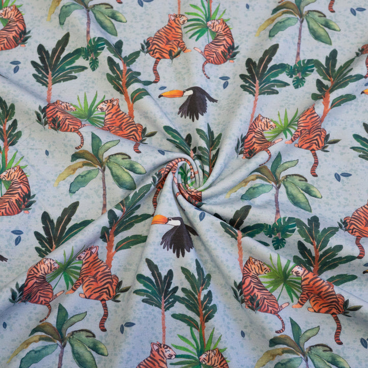 TROPICAL TIGERS - COTTON SPANDEX