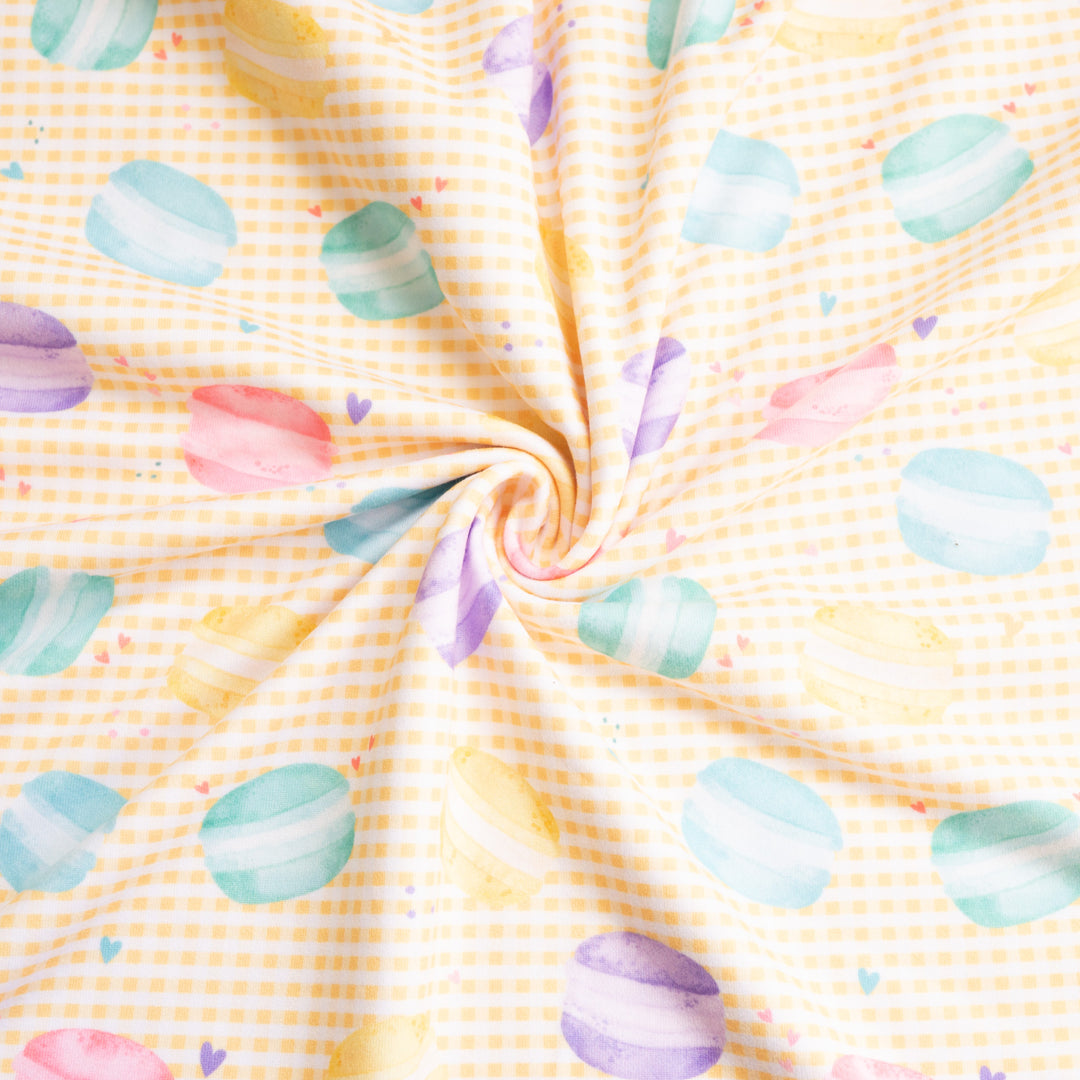 HEART MACAROONS (YELLOW GINGHAM) - DBP