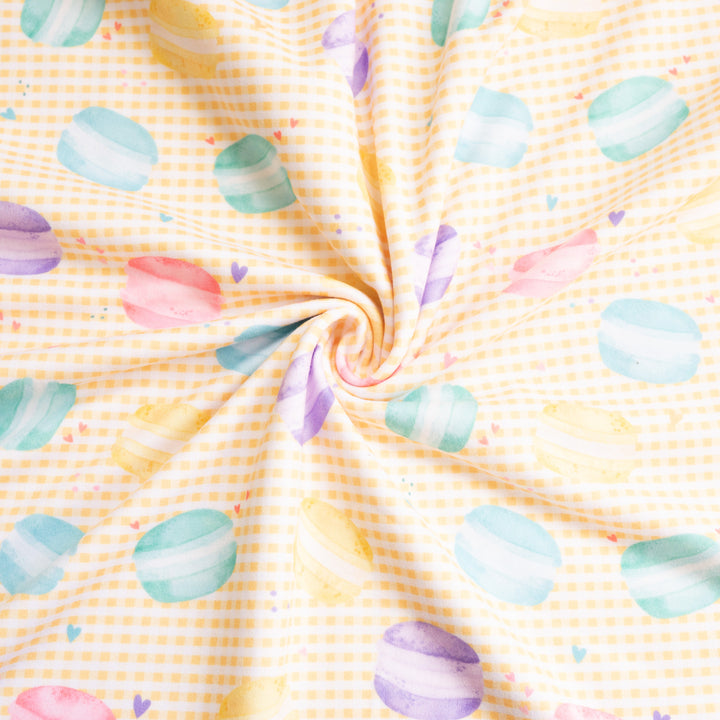 HEART MACAROONS (YELLOW GINGHAM) - DBP