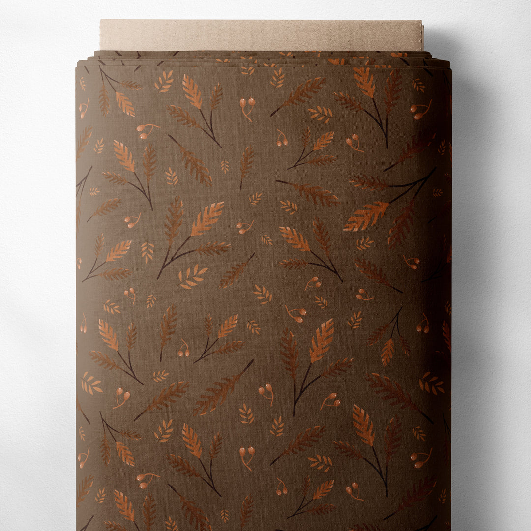 BOTANICAL FEATHERS (BROWN)