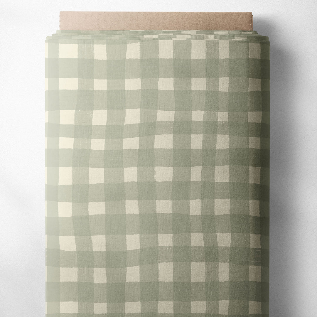 RUSTIC DAISY GINGHAM COORDINATE (LIGHT SAGE)