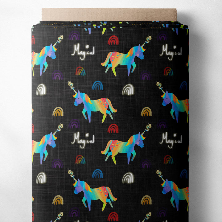 NEON MAGICAL UNICORN (BLACK)