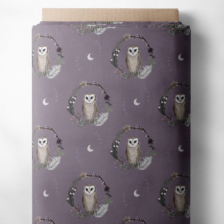 FLORAL OWL (DUSTY LAVENDER)